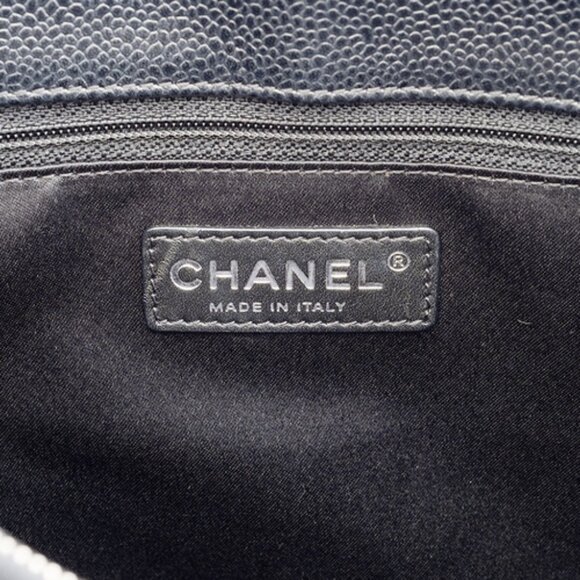 Chanel Caviar GST Chain Tote Bag A50955 Black / Silver Hardware - COA included - Picture 8 of 12